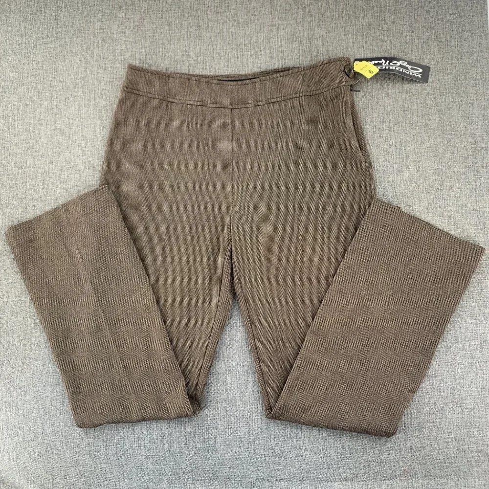 Brand New Windridge Cheryl Nash Tweed Dress Pants Brown Tan Size‎ 6